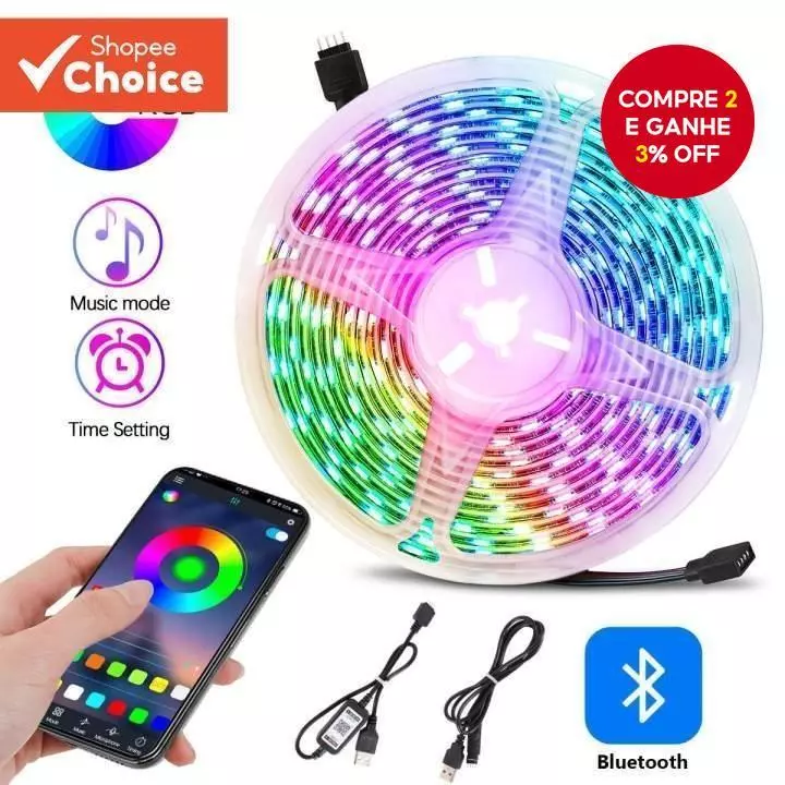 Fita LED RGB USB 5050