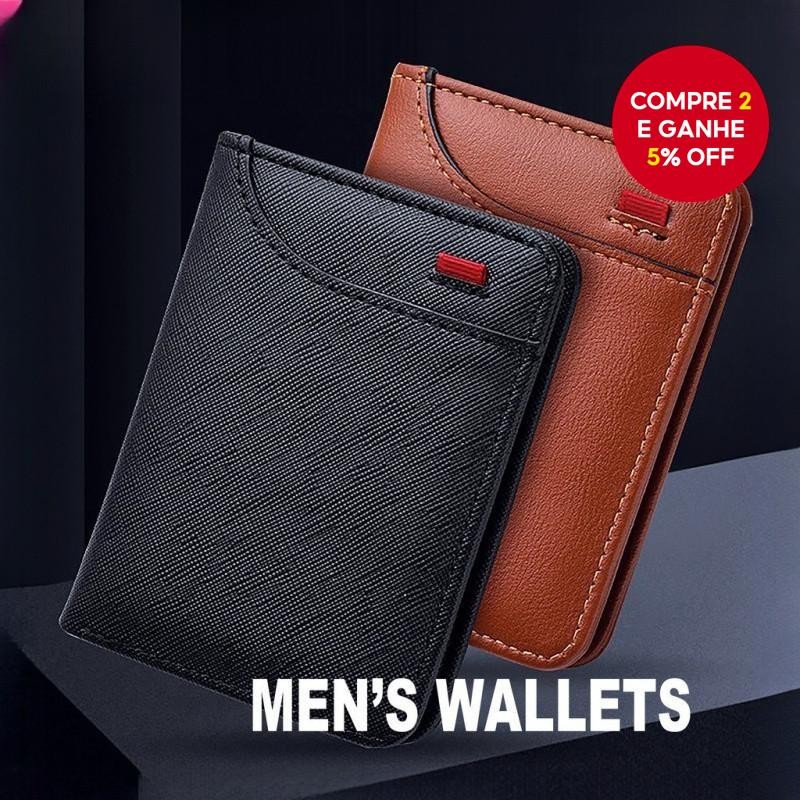 Carteira Dupla Fina Masculina