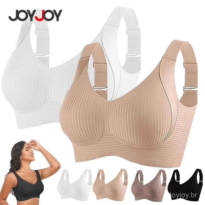 Sutiã Modelador Feminino-Uma Peça com Aro de Aço Ajustável--Tamanho Grande