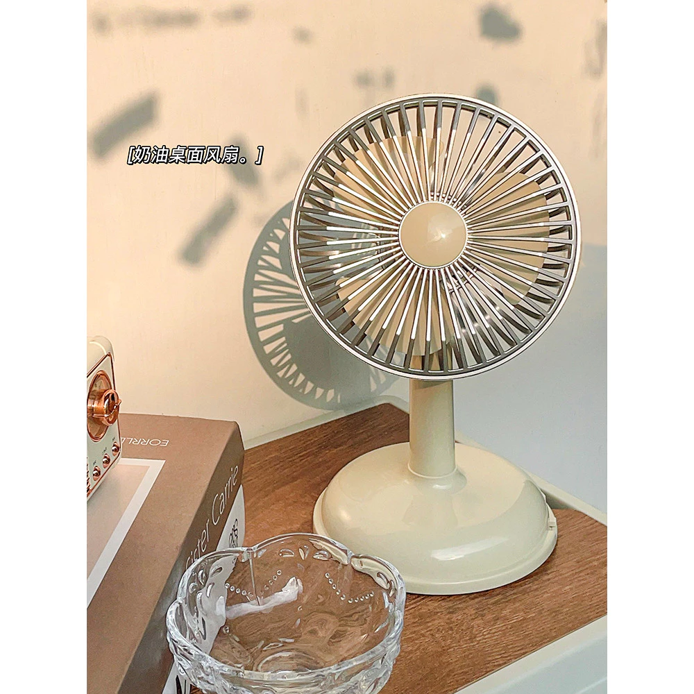 Simples pequeno ventilador de mesa escritório Retro ventilador de mesa pequeno dormitório verão usb portátil ventilador