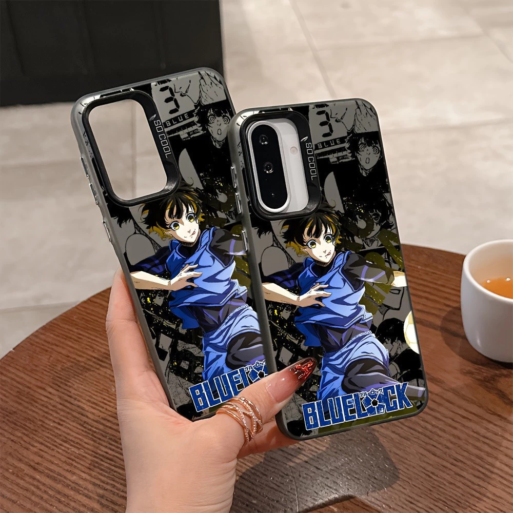 Capa para celular - Capa para celular - Capa para celular, com estampa de anime, B-BLUE L-Locks, para Samsung Galaxy