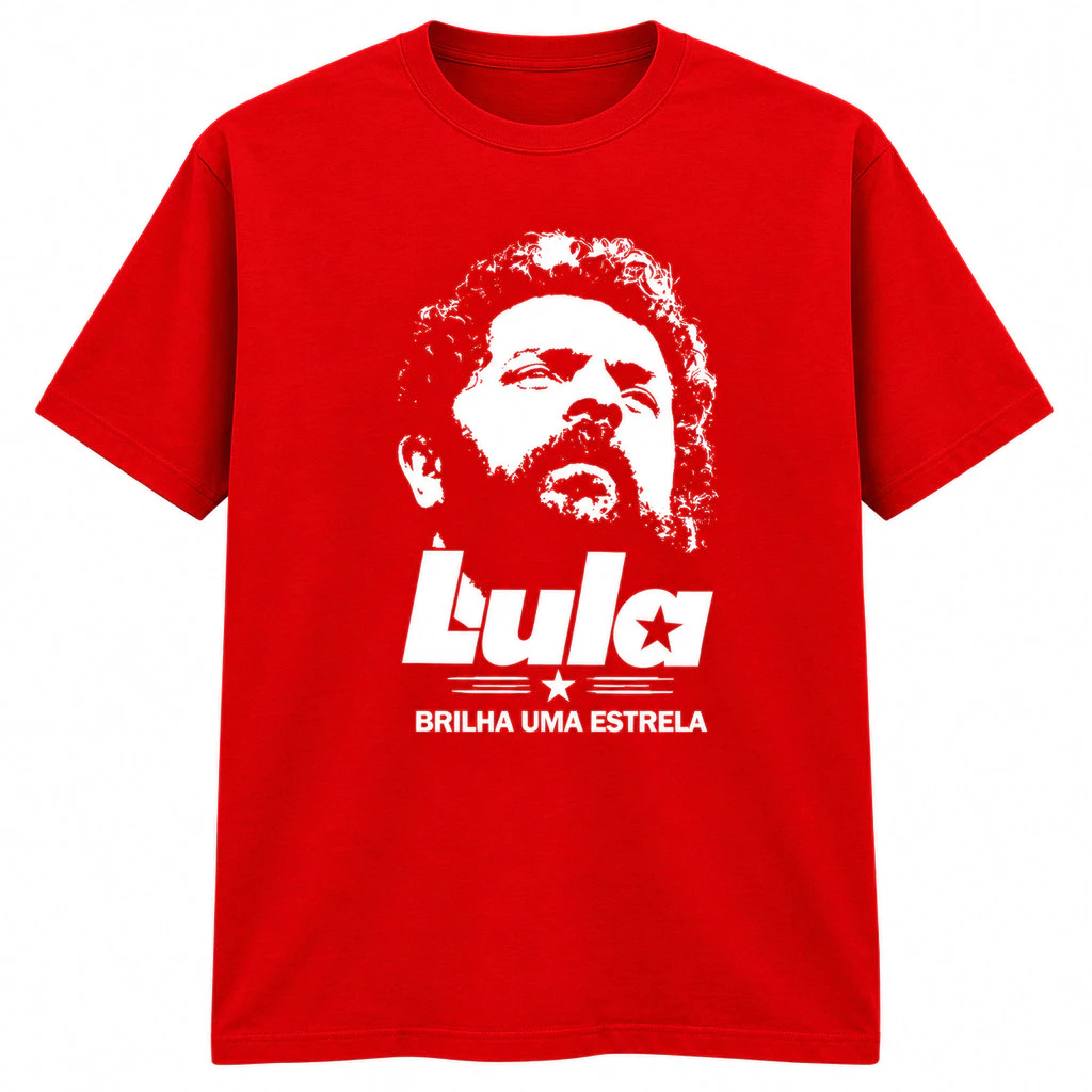 Camiseta Lula Manga Curta Gola Redonda Fio 30.1 Masculina Estampa Casual Confortável