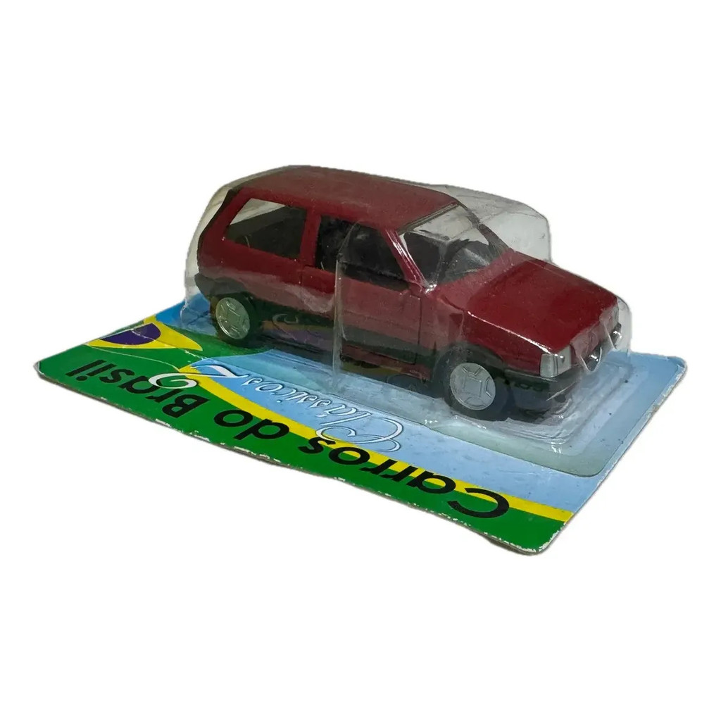 Miniatura Fiat Uno Mile 1.5r 1:32 Jornal Extra Vermelho