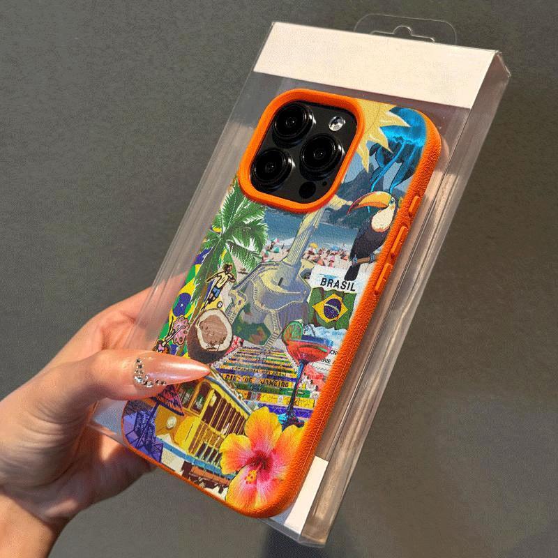 Capa de Celular: Tema Estilo Brasileiro - Capa Protetora de TPU · Capa de Celular à Prova de Choque · Capa Protetora Resis