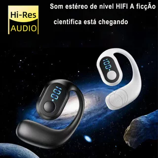 Fone De Ouvido Bluetooth Sem Fio 5.3 Fones Com Um Único Esportivos Comerciais de sem touch