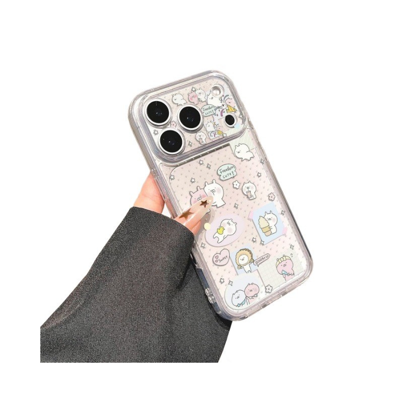 # Capa de Telefone Celular Coelhinho # Capa transparente e macia # Capa Protetora para Apple 17ProMax # Capa de celular