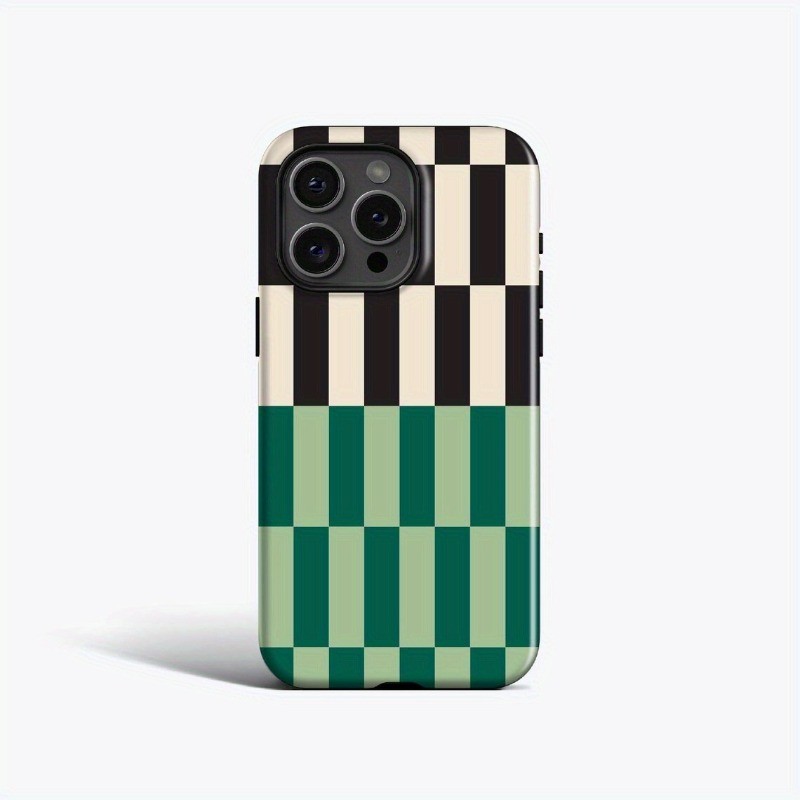 Capa de Celular: Capa de Celular 2 em 1 da Moda, Revestimento - Durável, Resistente a Choques, Capa de Celular Verde Cre