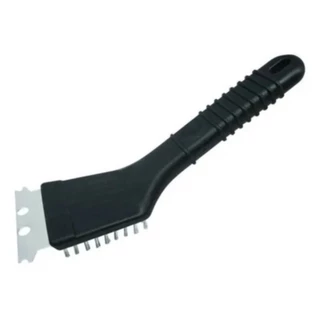 Escova Para Grelha Cerdas de Aço Limpa de Churrasqueira Com Raspador universal